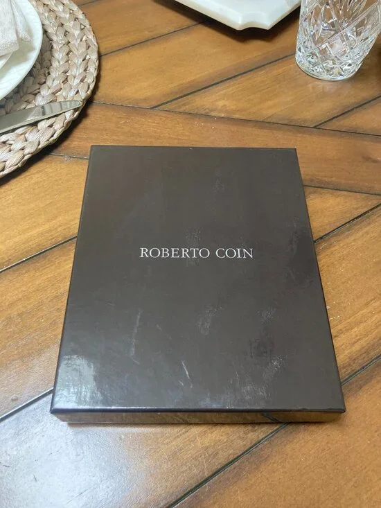 ROBERTO COIN DESIGNER GOLD ALTERNATING SIZE PAPERCLIP LINK CHAIN NECKLACE - Picture 9 of 10